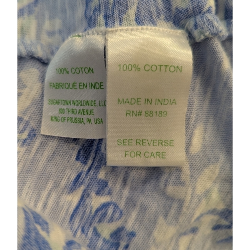 Lilly Pulitzer Essie Cotton Tank Top In Turtley Awesome Size Small - Picture 5 of 5